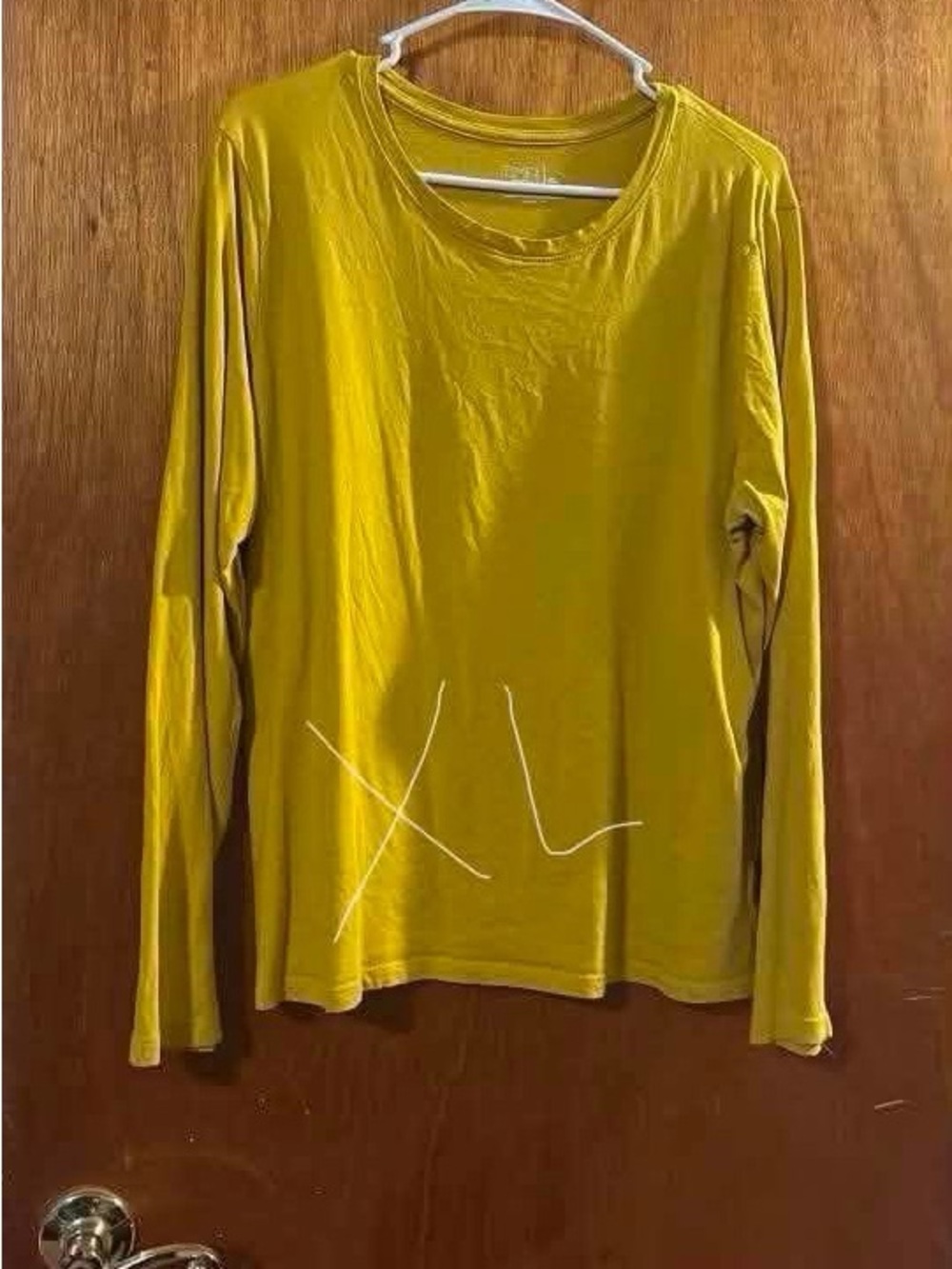 Mustard Yellow Long-Sleeve Women's Top